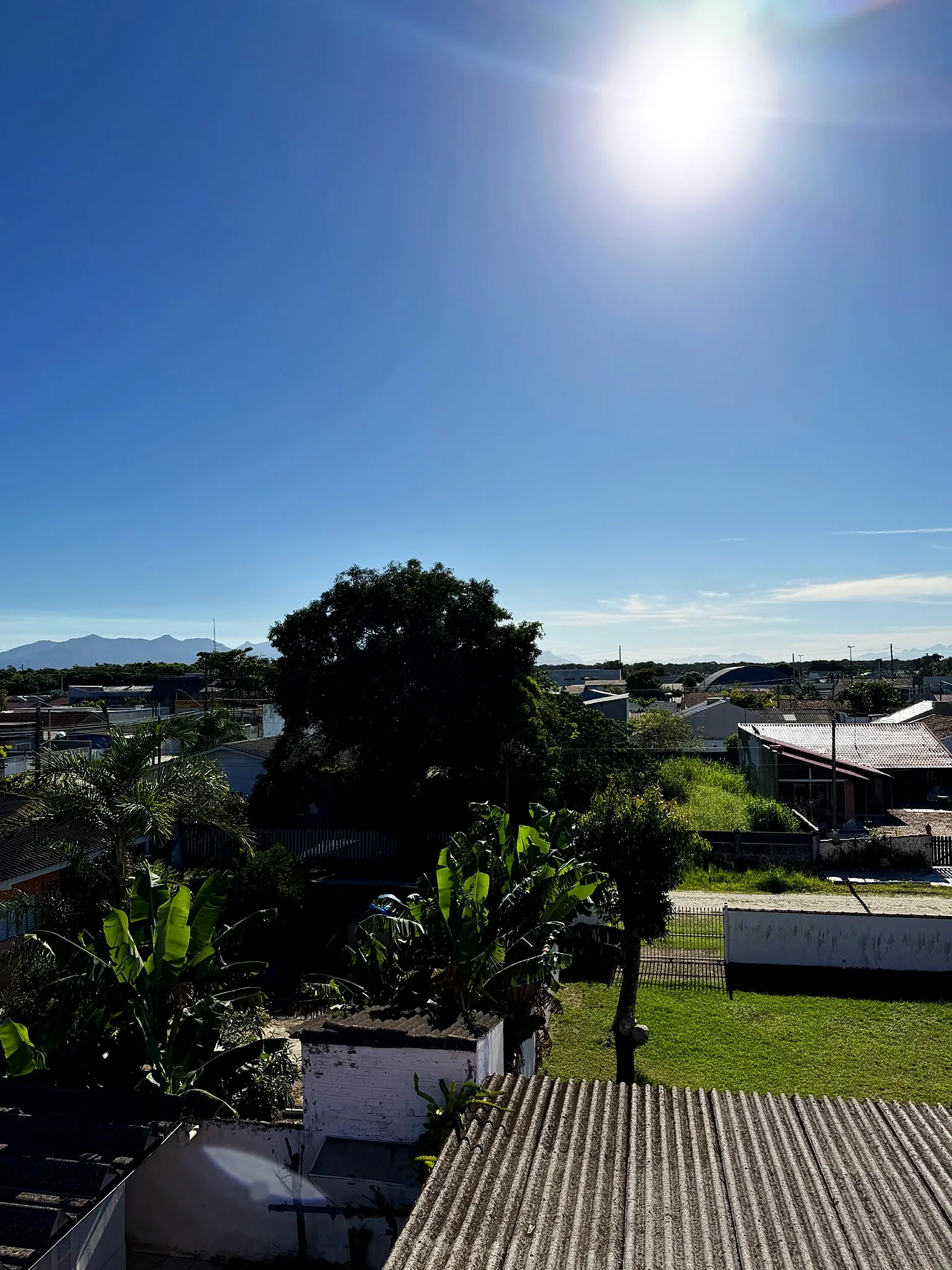 Vista da Serra do Mar a partir das suítes